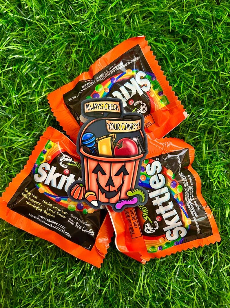 Always Check Your Candy Sticker | Trick or Treat Halloween Vinyl Decal