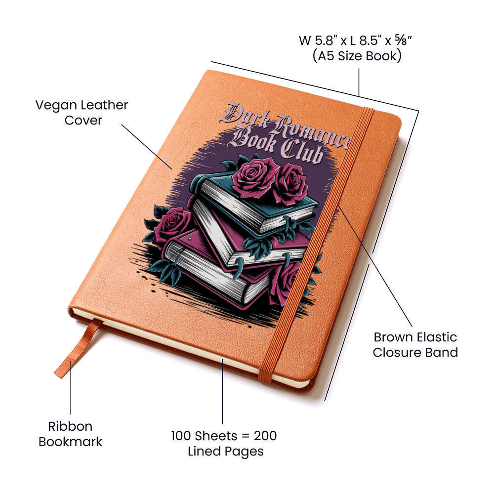 Dark Romance Book Club Vegan Leather Journal