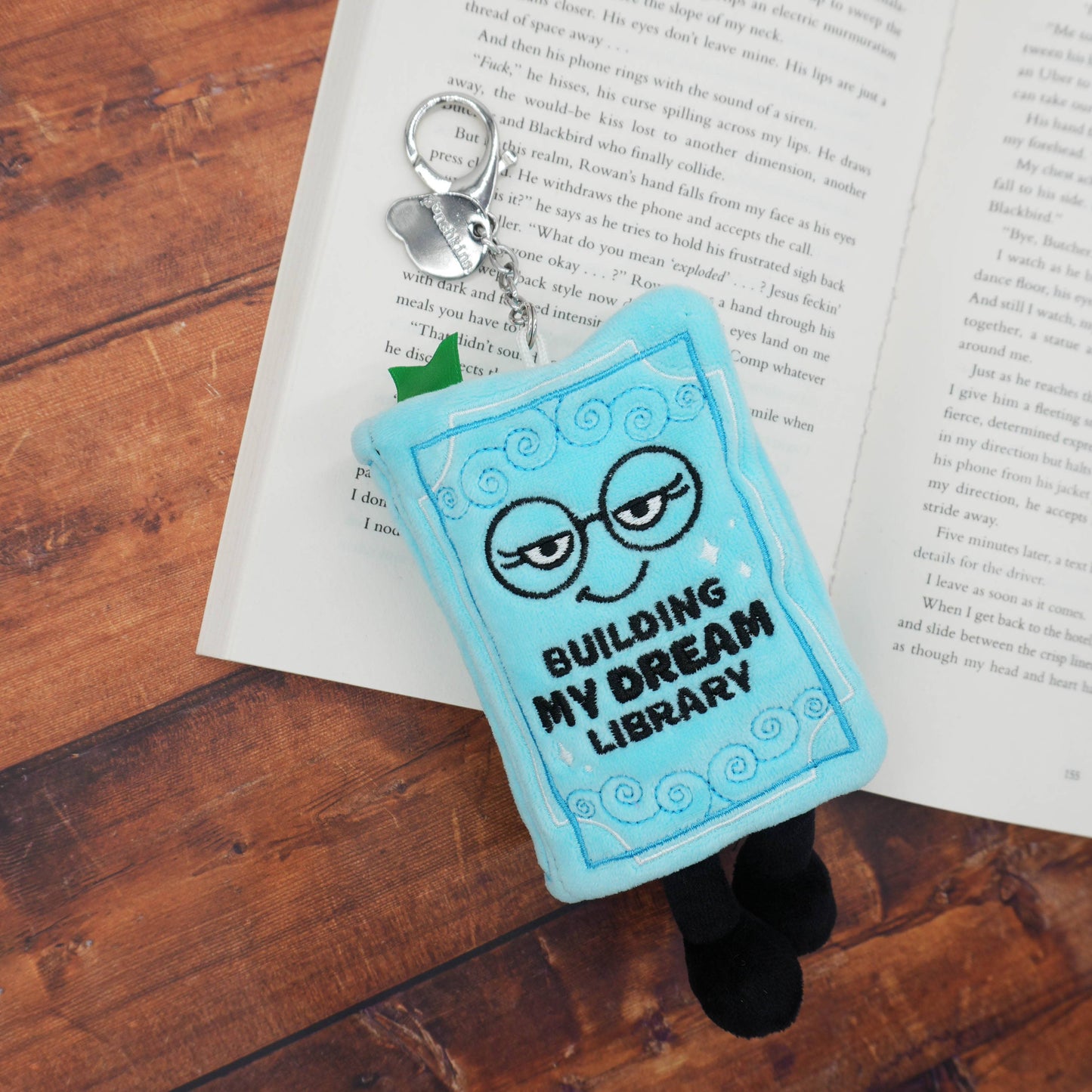 Building My Dream Library – Book Plush Bag Charm