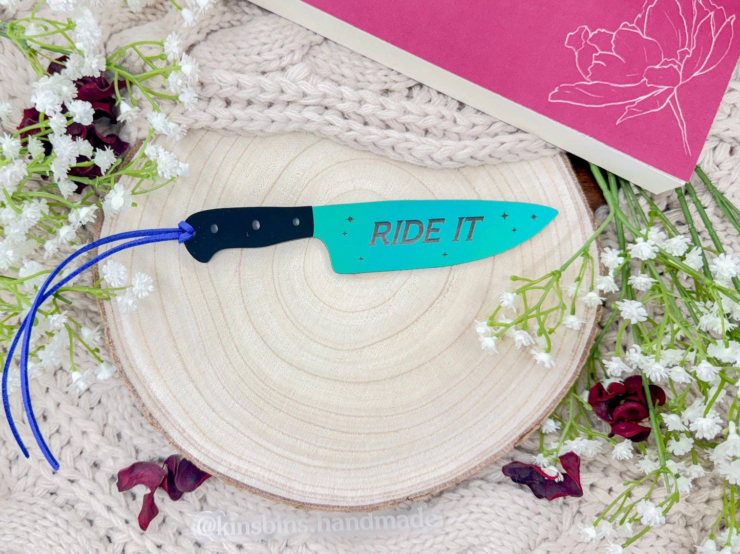 Ride It Knife Bookmark – Acrylic Laser Engraved