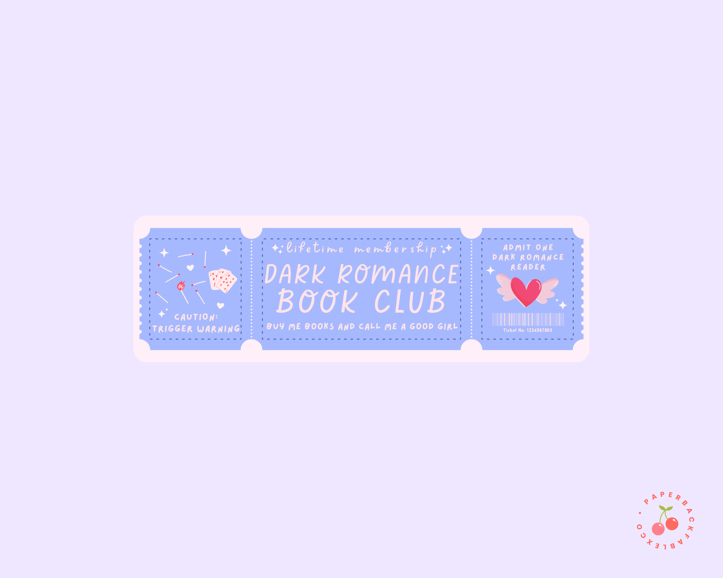 Dark Romance Book Club Bookmark