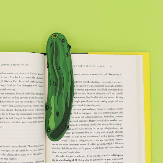 Pickle Die Cut Bookmark – Double-Sided