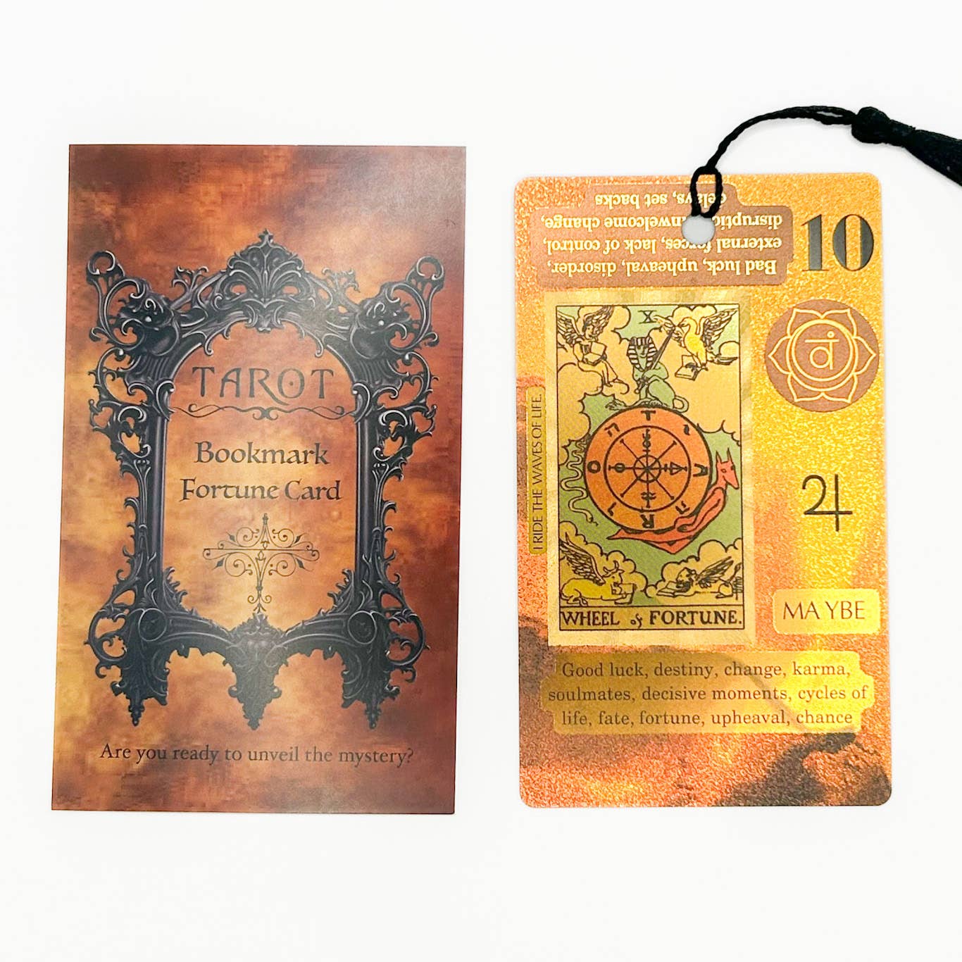 Tarot Fortune Card Bookmark – Mystery Tarot-Inspired Page Marker