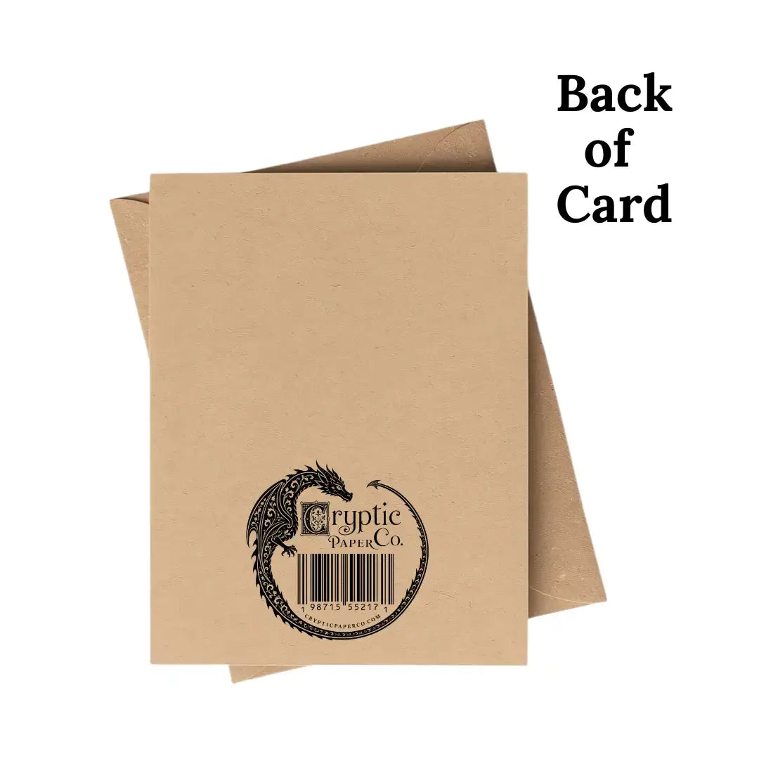 Christmas Miracle Kraft Notecard | Funny Dark Humor Holiday Card