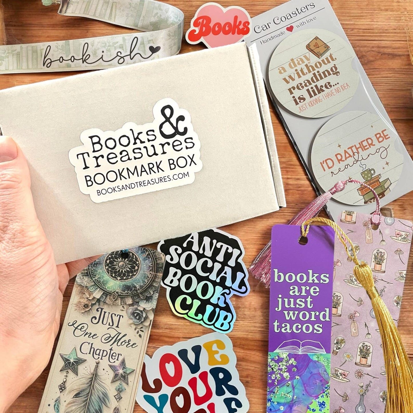 Bookmark Mystery Box Grab Bag – Handmade Bookmarks + Extras