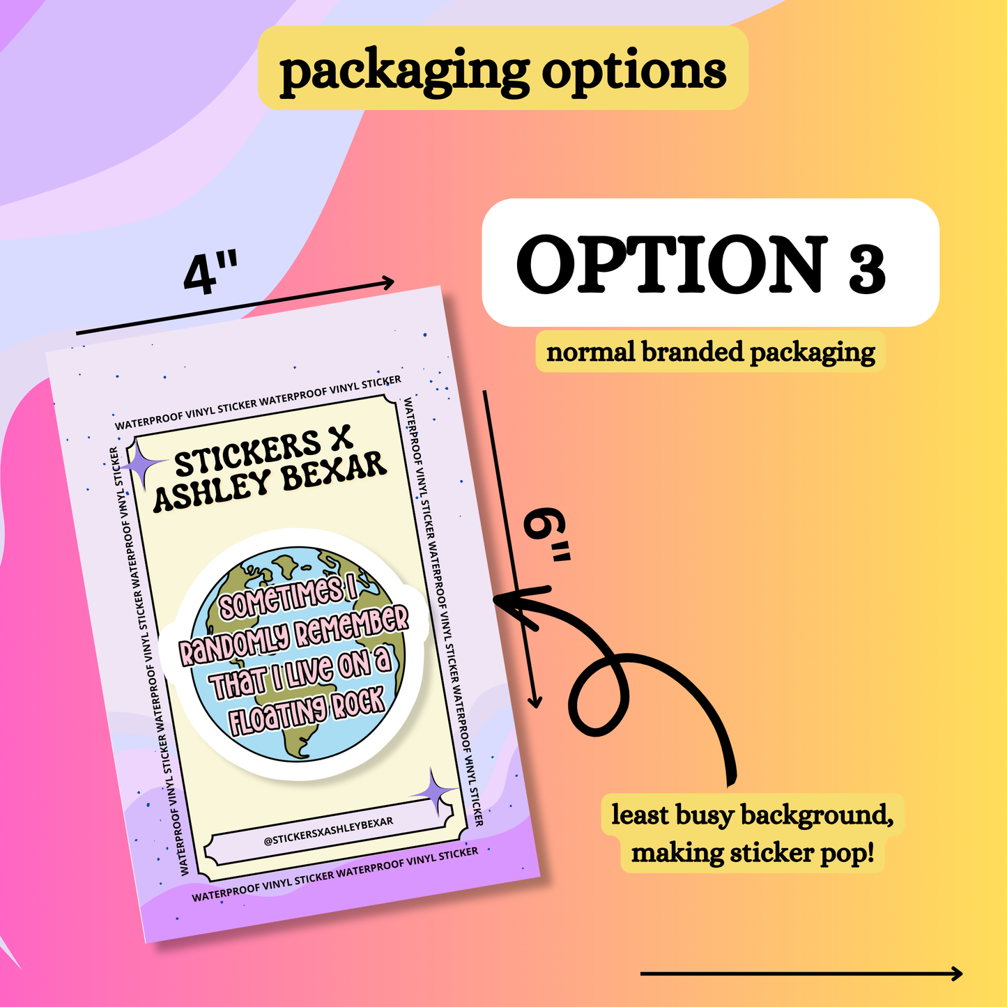 Merry and Bright Vinyl Sticker