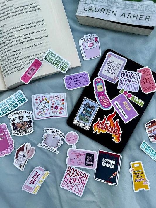 Kindle Bookish Sticker Bundle Pack (10 Stickers)