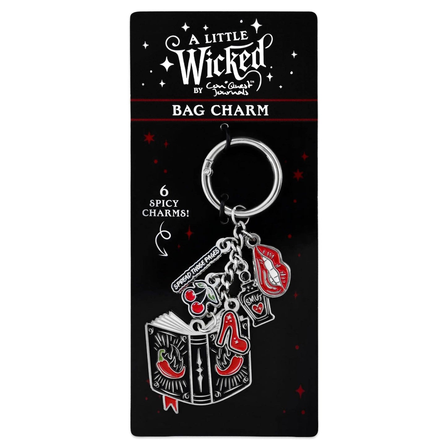 A Little Wicked Bag Charm | Dark Romance Bookish Bag Accessory