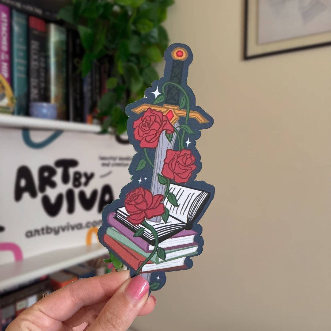 Fantasy Sword Die-Cut Bookmark