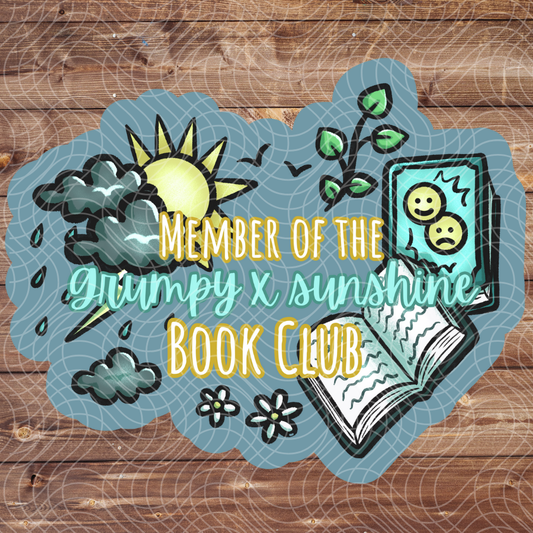 Member of the Grumpy Sunshine Book Club Sticker