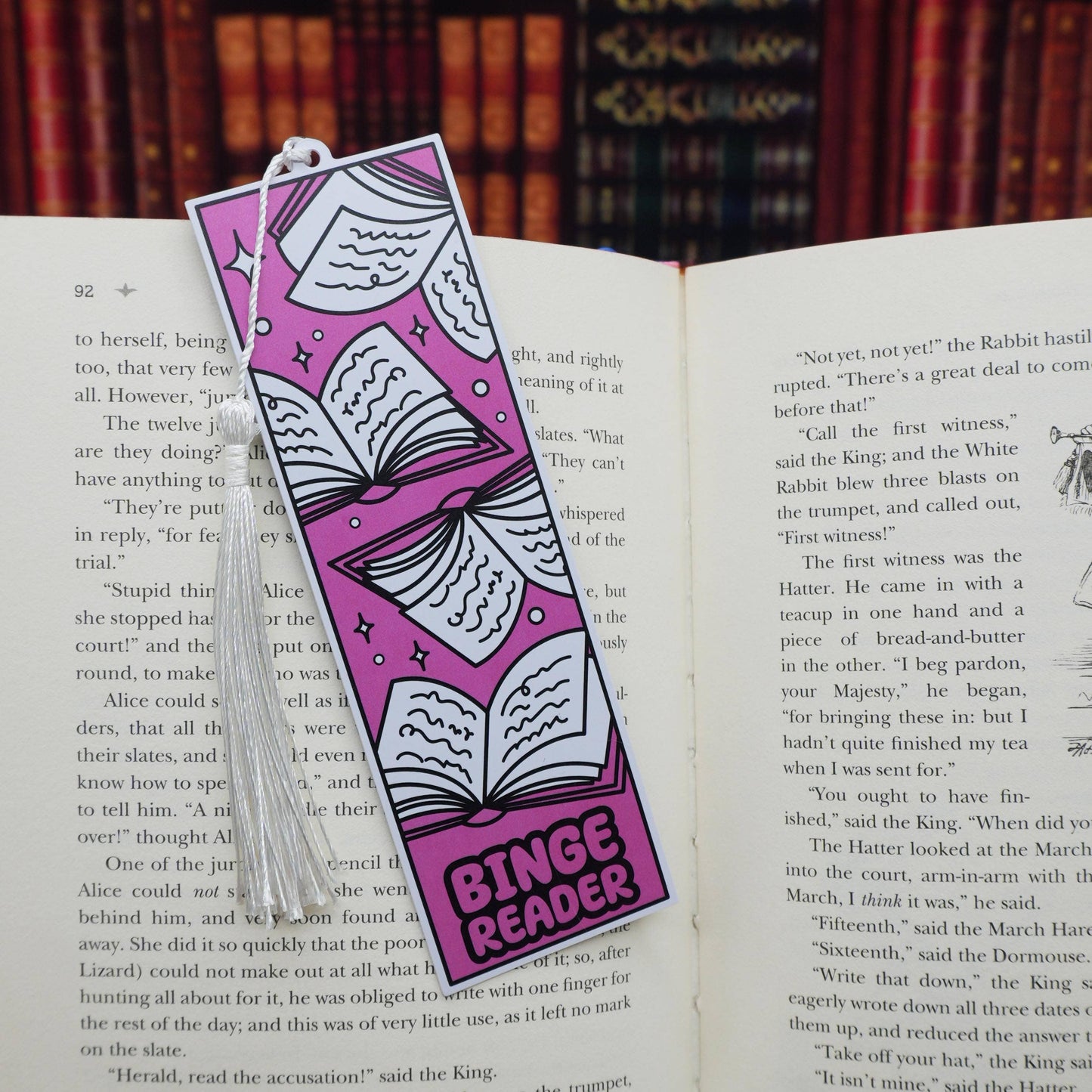 The Binge Reader Bookmark | Bookish Tassel Bookmark