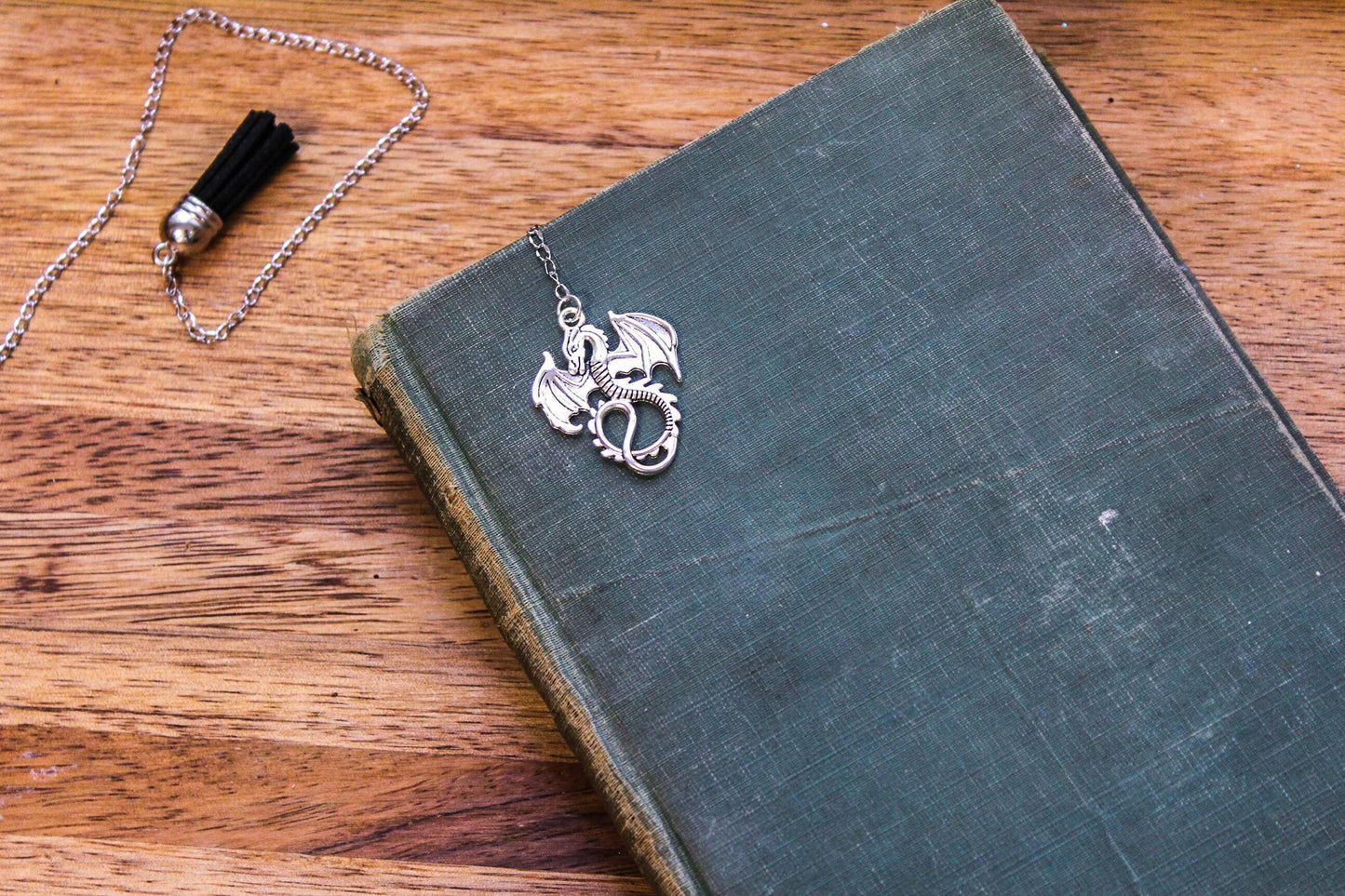 Dragon Chain Bookmark | Fantasy Crystal Chain Bookmark