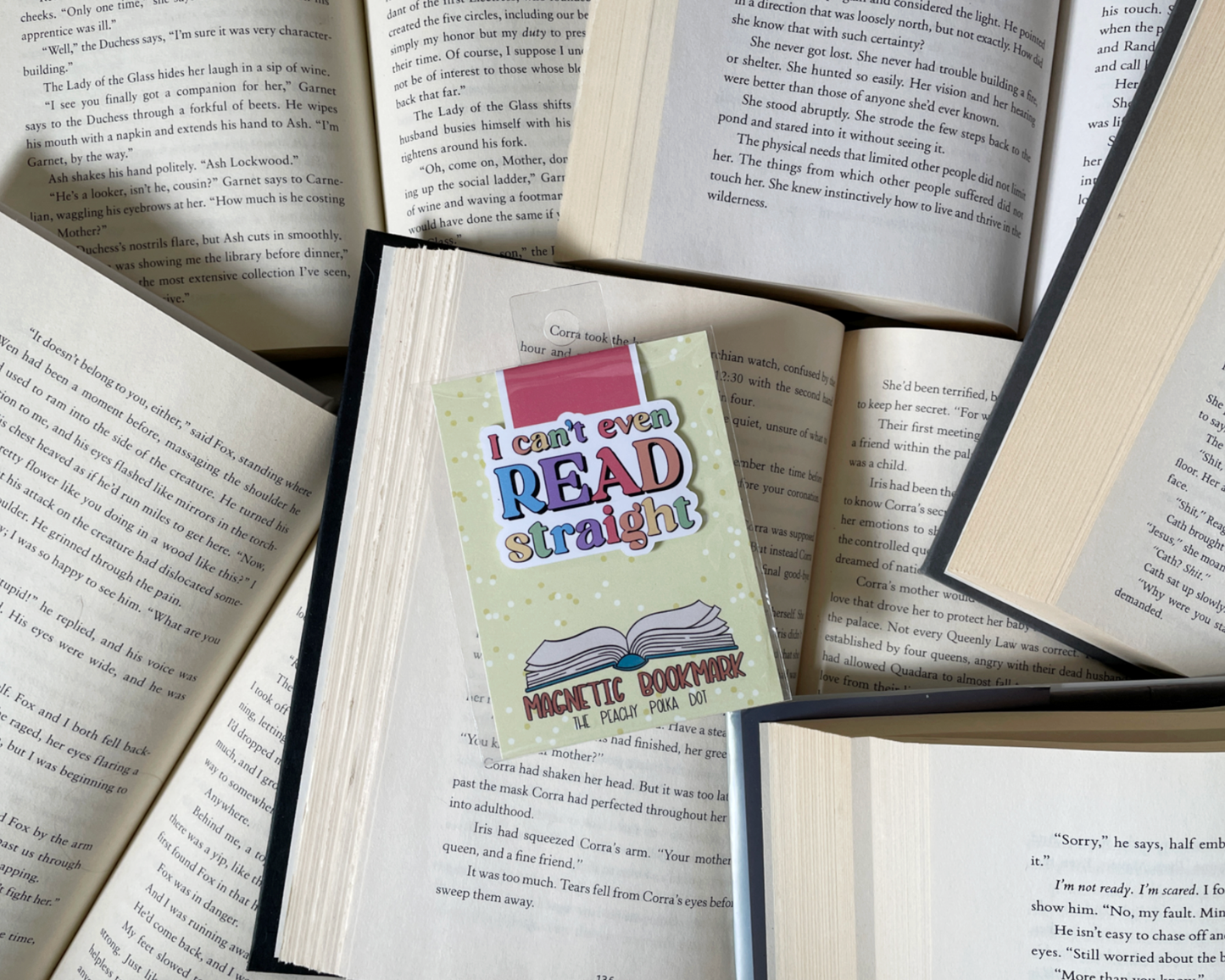I Can’t Even Read Straight Magnetic Bookmark | LGBTQ+ Pride Bookmark