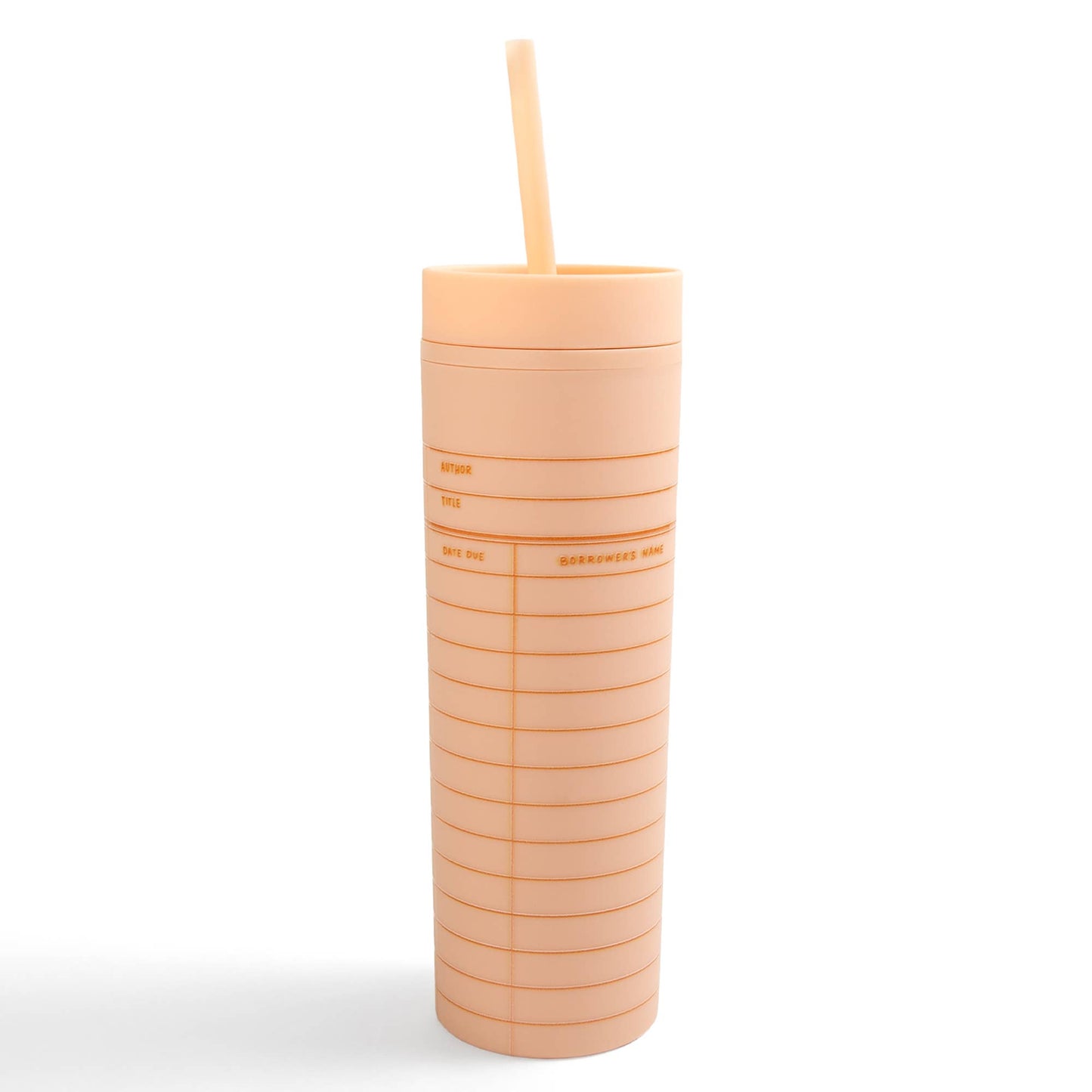 Peach Library Card 16oz Tumbler