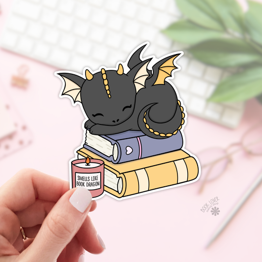 Smells Like Book Dragon Sticker