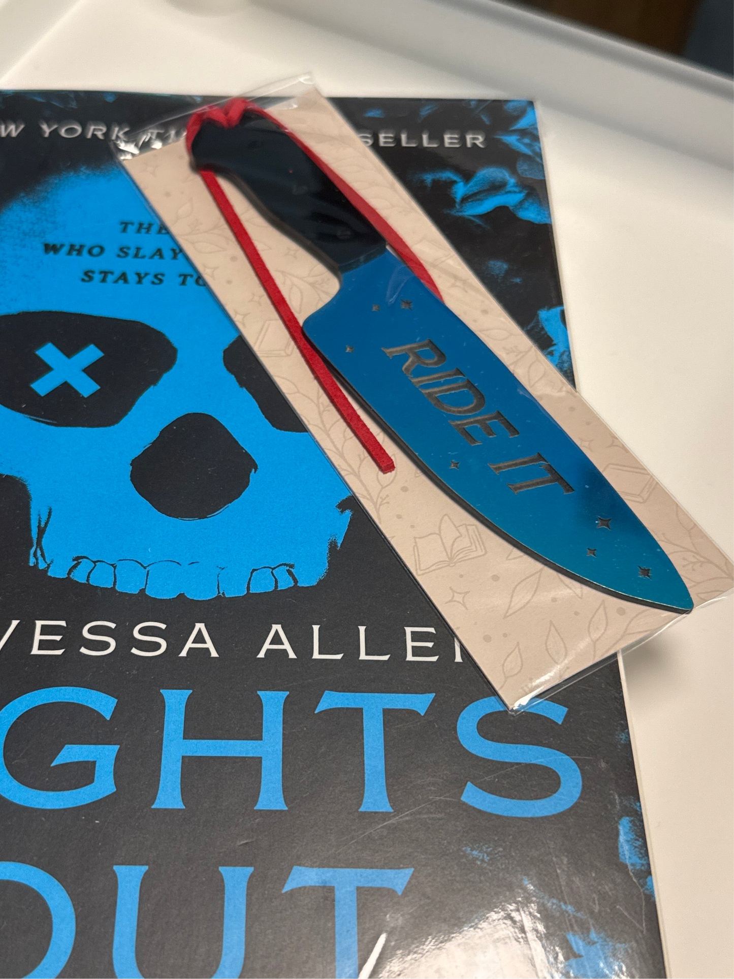 Ride It Knife Bookmark – Acrylic Laser Engraved
