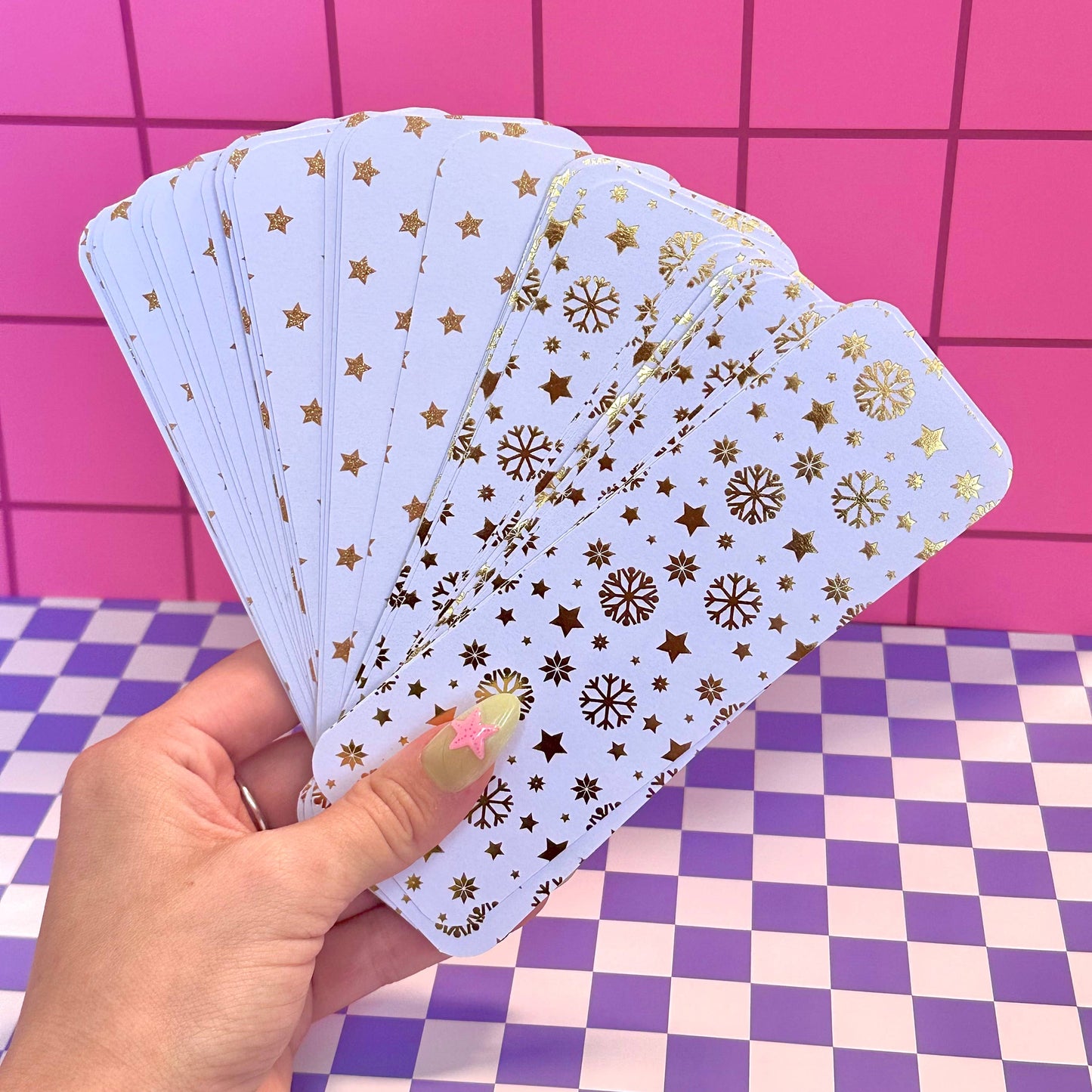 Foiled Christmas Holiday Bookmark