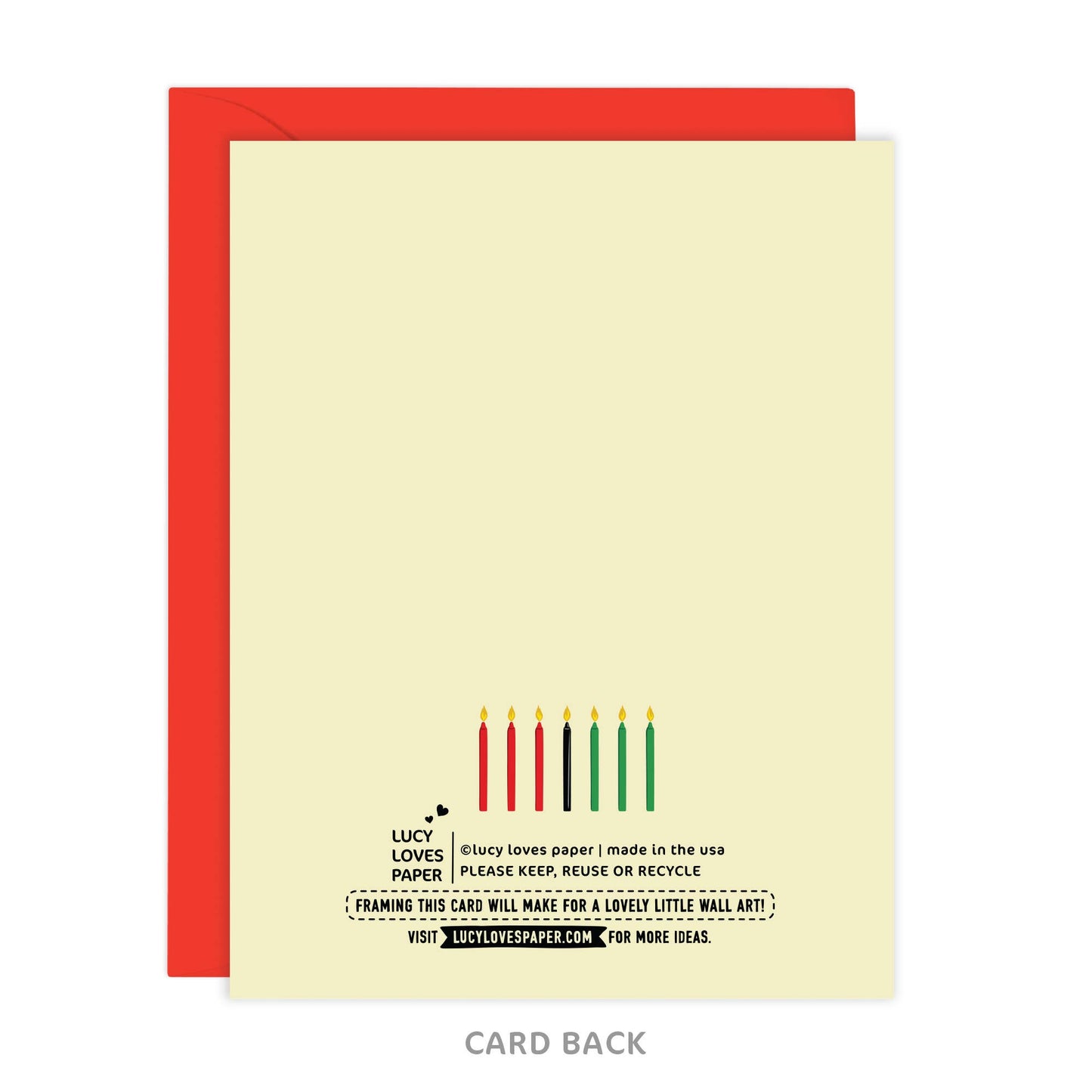 Joyous Kwanzaa Card | Kinara Holiday Greeting Card