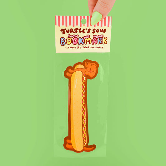 Hot Dog Weiner Dog Bookmark