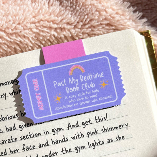 Past My Bedtime Magnetic Bookmark – Kids Reading Bookmark