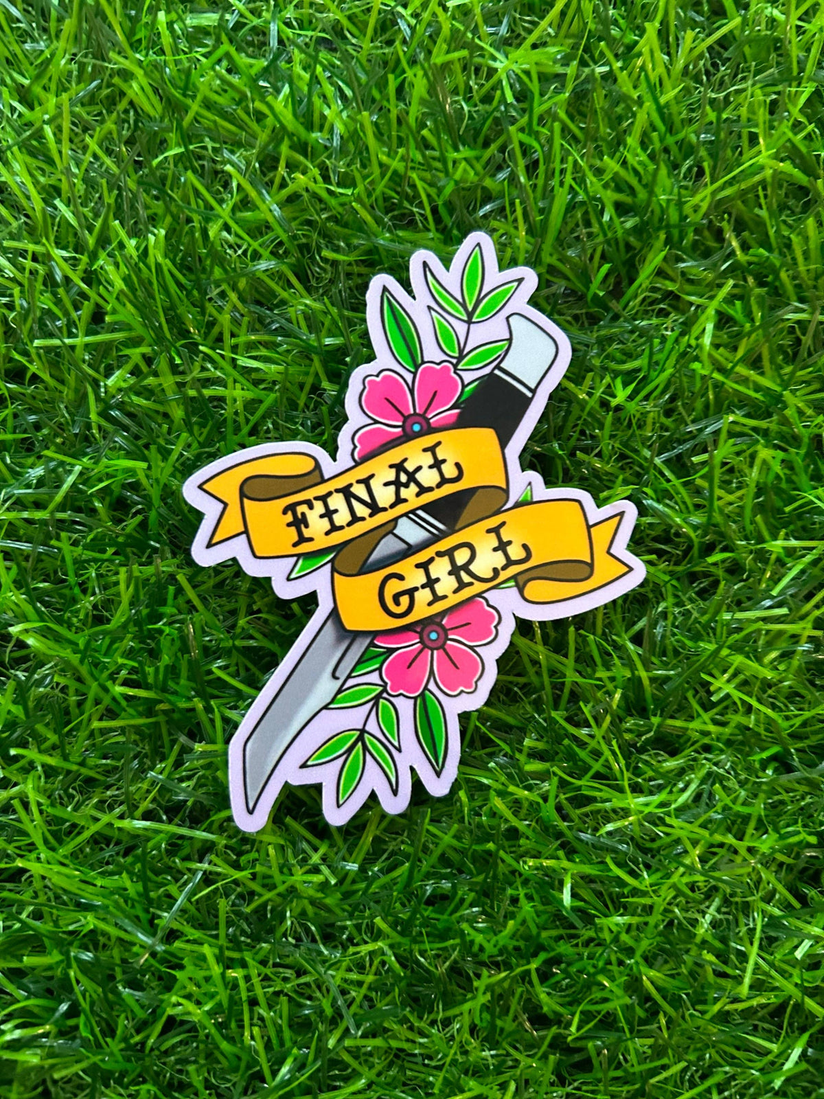 Final Girl Sticker | Horror Movie &amp; Slasher Vinyl Decal