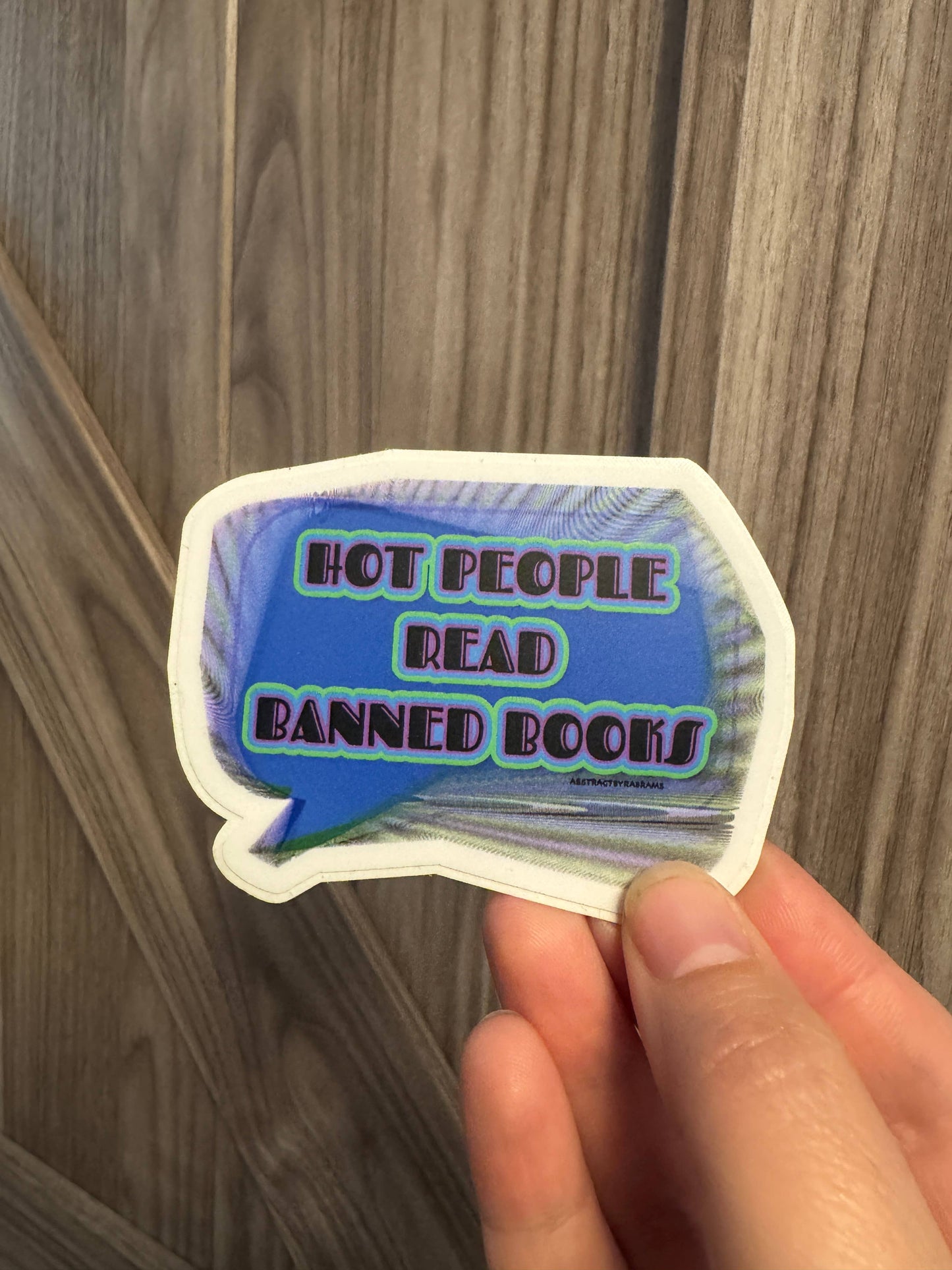 Hot People Read Banned Books Sticker | Waterproof Vinyl Book Lover Decal