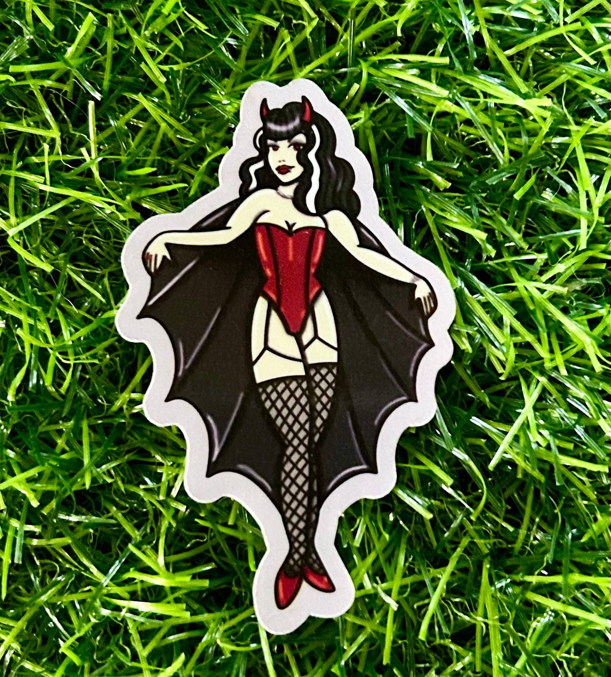 Halloween Pinup Girls Sticker | Retro Spooky Vinyl Decals