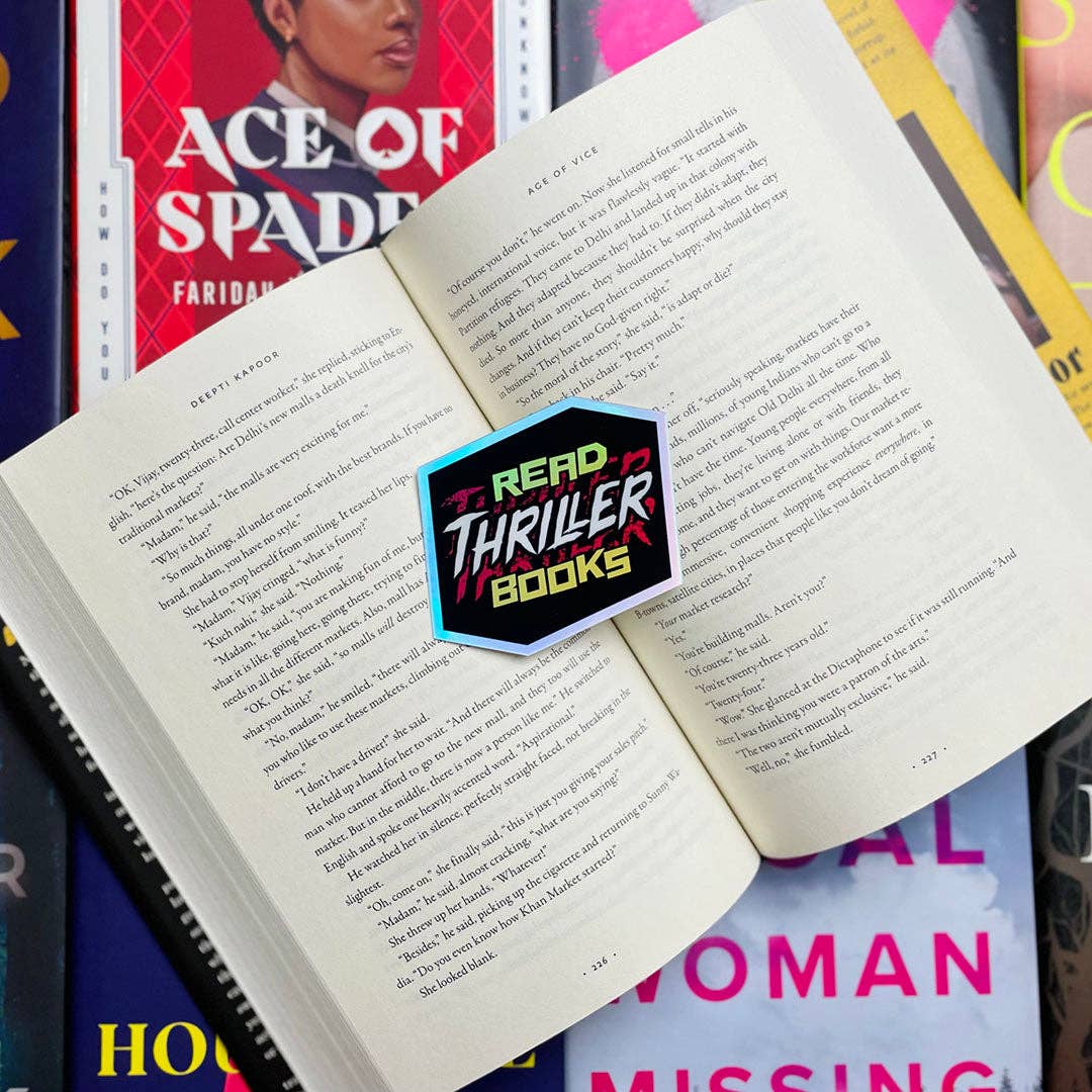 Read Thriller Books Sticker | Thriller Reader Sticker