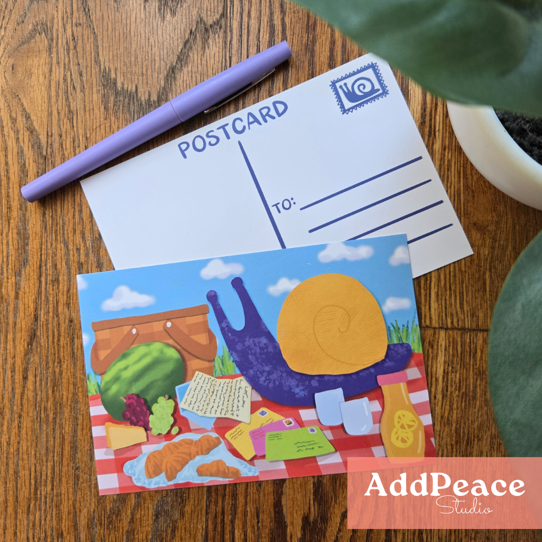 Snail Mail Illustrated Postcard Set | 12 Bookish & Whimsical Postcards