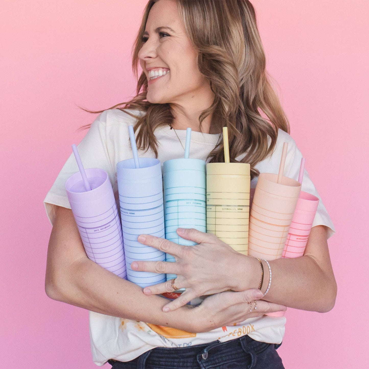 Yellow Library Card 16oz Tumbler