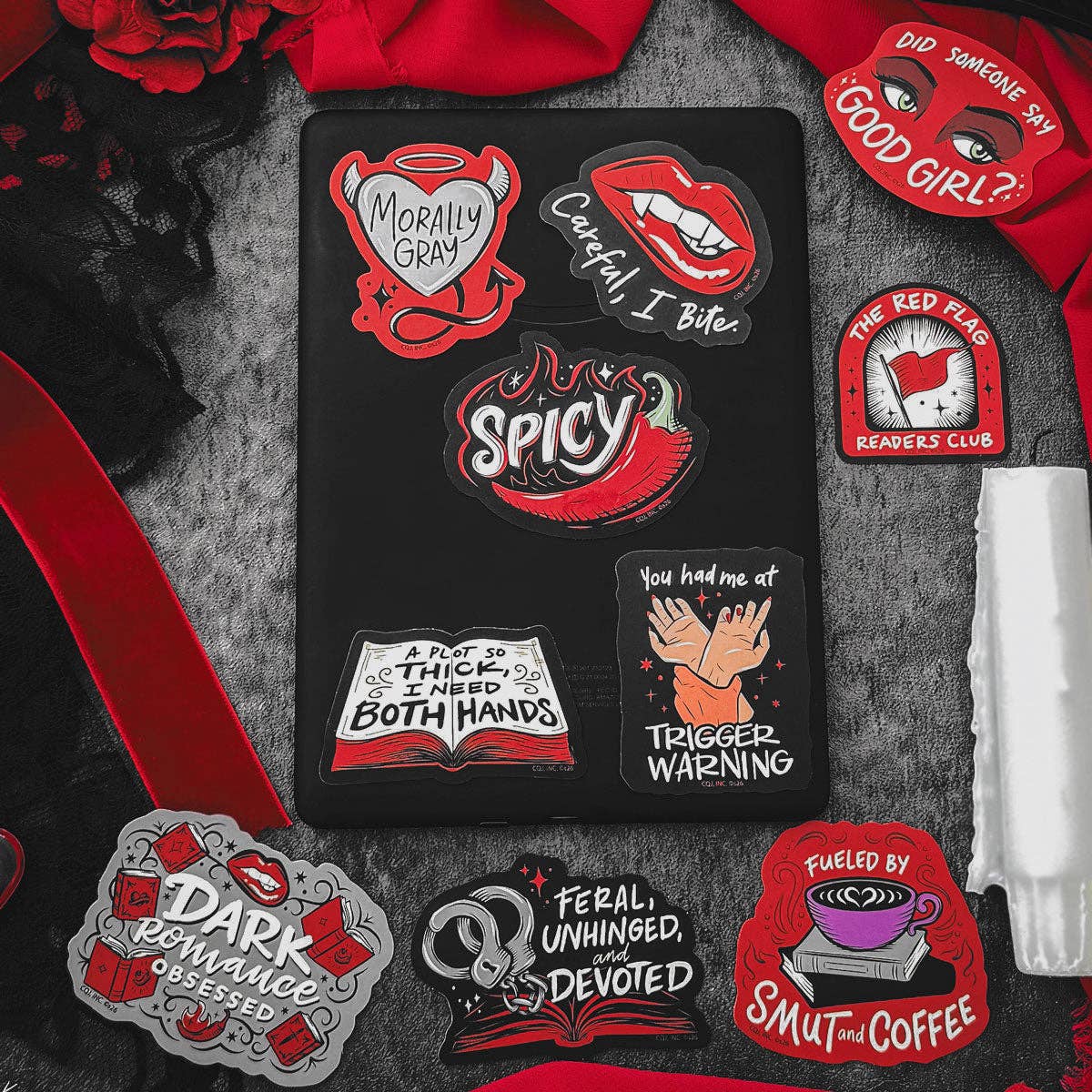 A Little Wicked Decal Pack | Dark Romance Sticker Set of 10