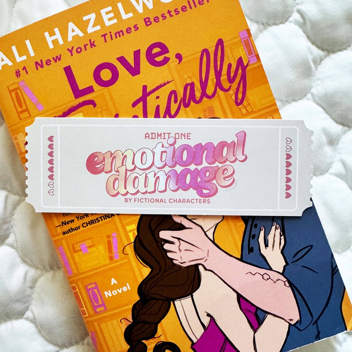 Ticket to Emotional DamagenDie-Cut Bookmark