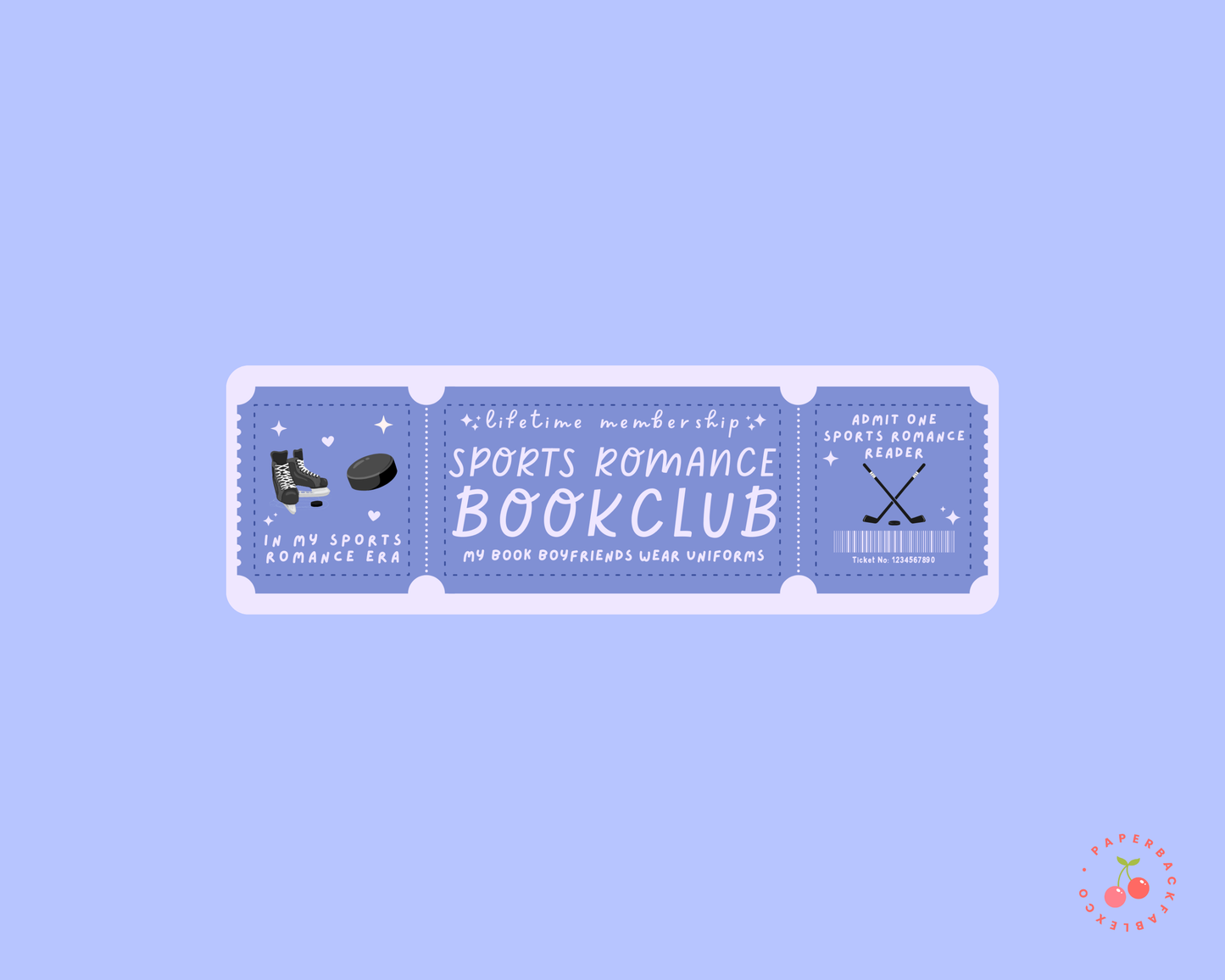 Sports Romance Book Club Bookmark