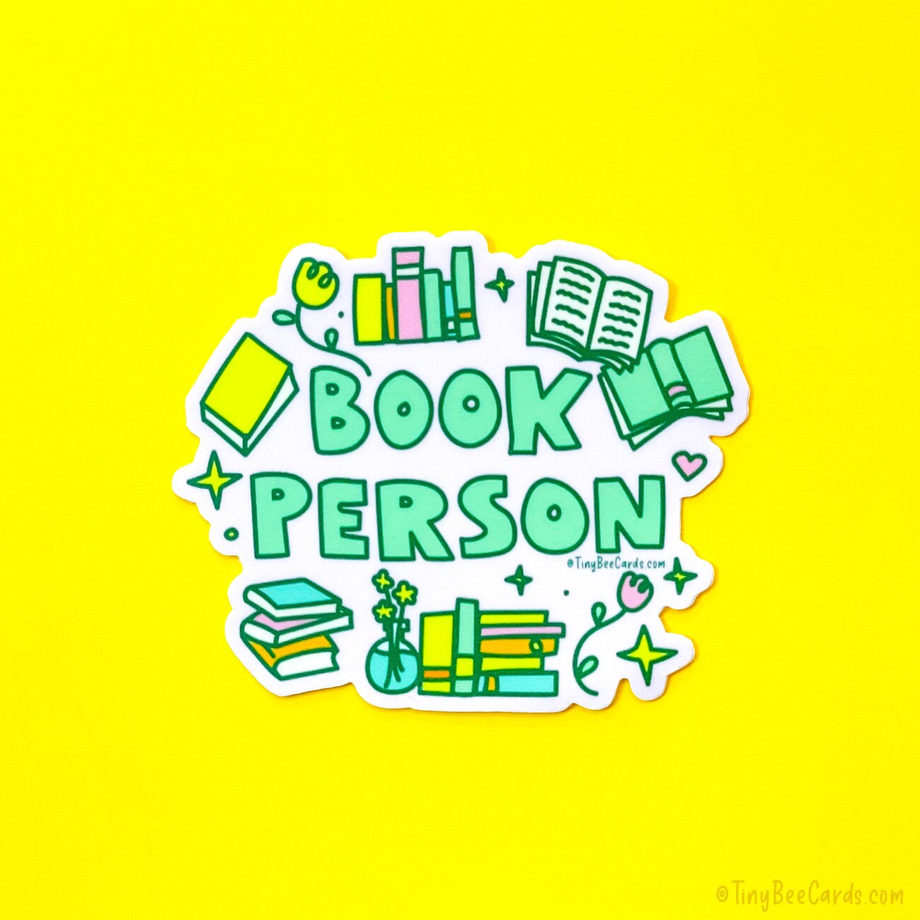 Book Person Vinyl Sticker