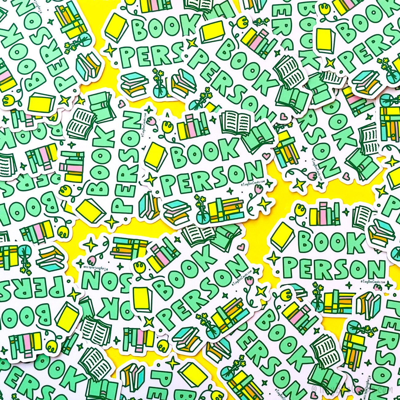 Book Person Vinyl Sticker