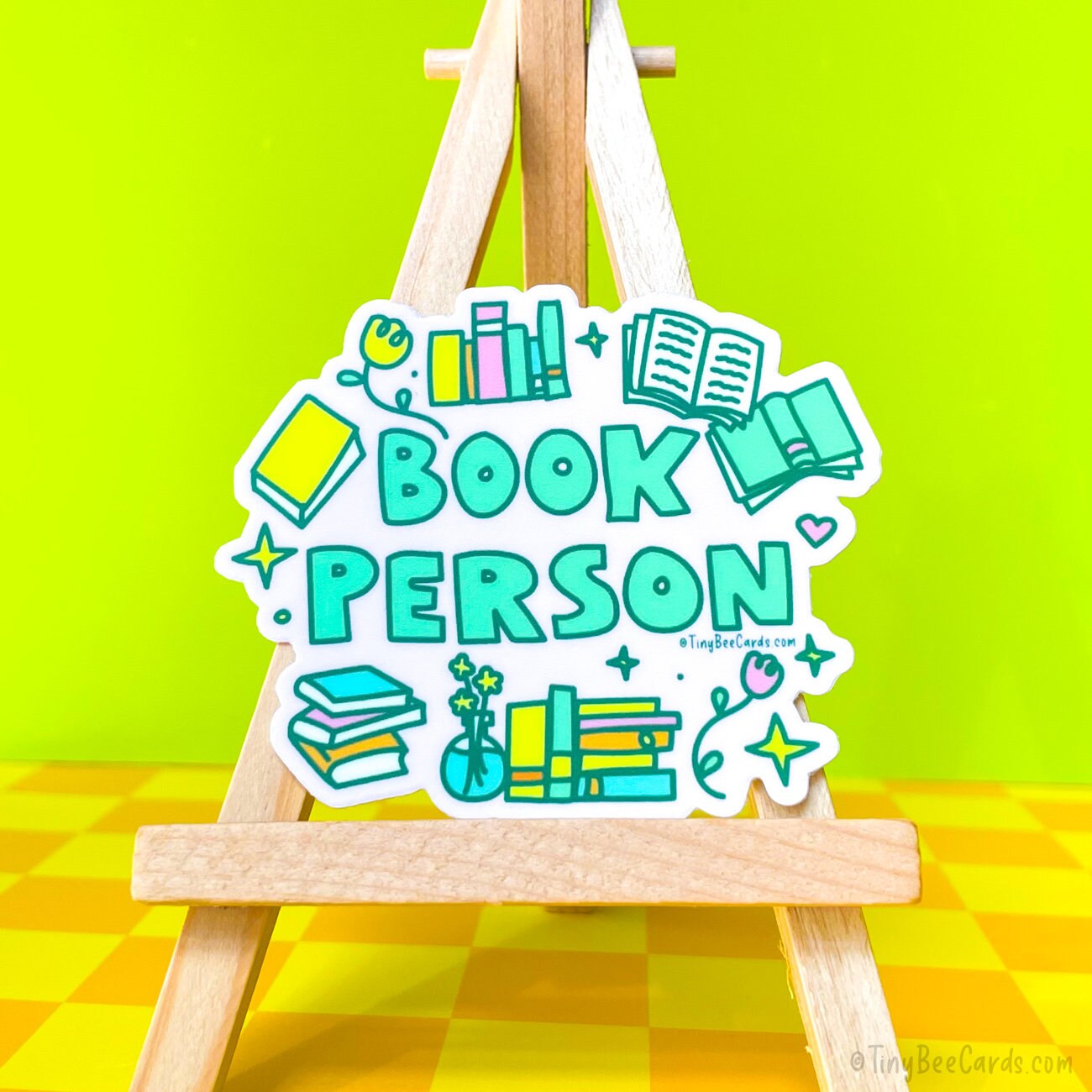 Book Person Vinyl Sticker
