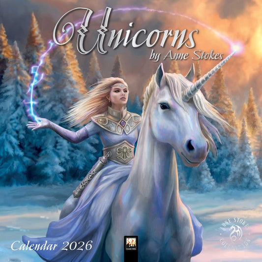 Unicorns by Anne Stokes Wall Calendar 2026 (Art Calendar) - Ingram
