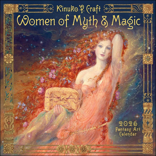 Women of Myth & Magic 2026 Fantasy Art Wall Calendar by Kinuko Craft - Ingram