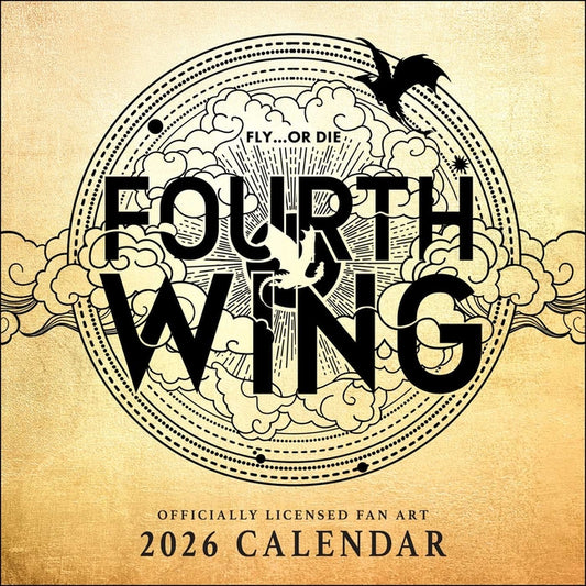 Fourth Wing Officially Licensed Fan Art 2026 Wall Calendar - Ingram