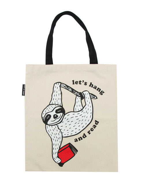 Book Sloth: Let's Hang and Read Tote Bag - Ingram