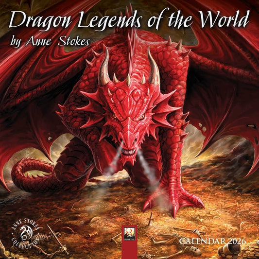 Anne Stokes: Dragon Legends of the World Mini Wall Calendar 2026 (Art Calendar) - Ingram